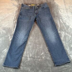 Lee Men's Jeans Extreme Motion MVP Straight Fit Tapered Leg Size 33X30 Dark Wash